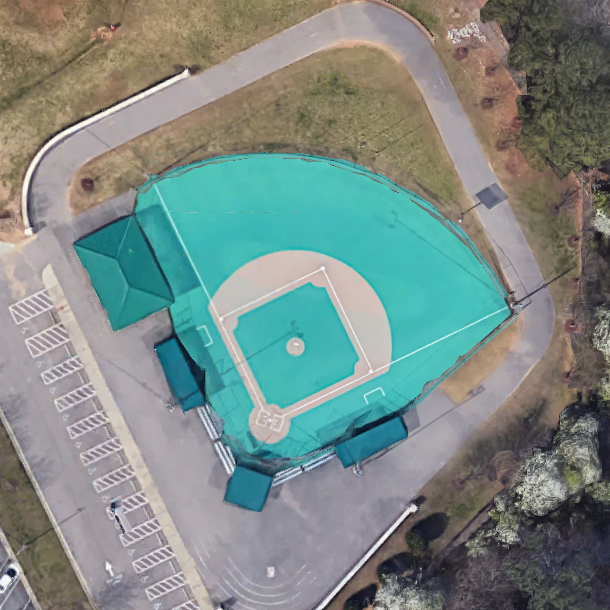 Aerial view of Cary Field